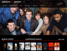 Tablet Screenshot of filmsociety.org